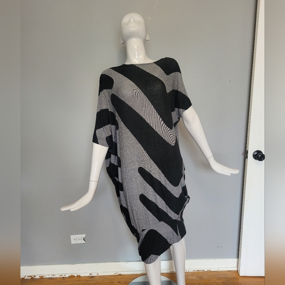 Vivienne Westwood Anglomania Black And Grey Asymmetrical Dress, VGUC, Size S - Picture 1 of 6